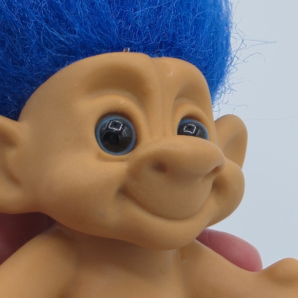 Vintage Russ Forest Blue Troll Doll - Picture 2 of 6